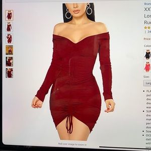 Rope pulling dress with string in front